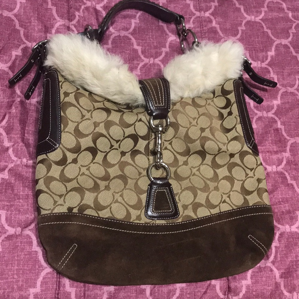 Shearling COACH Purse